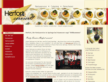 Tablet Screenshot of partyservice-herfort.de